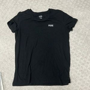 Victoria’s Secret Pink T-shirt Black so L short sleeve